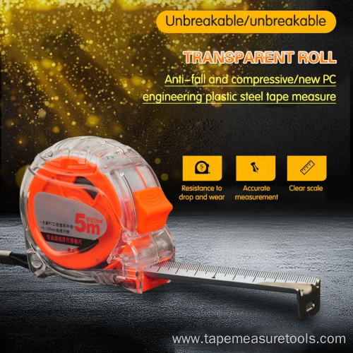 high quality resistant industrial transparent tape measure